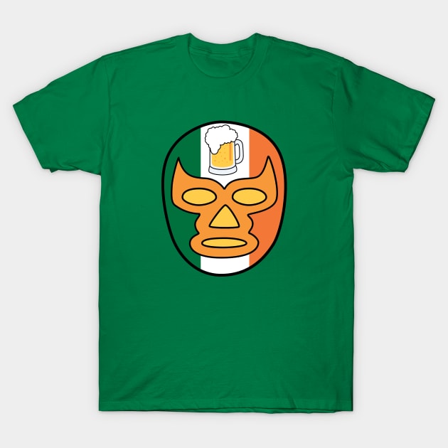 Irish Luchador Mask T-Shirt by fearcity